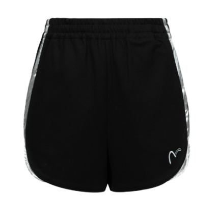 TWO-LAYER ELASTIC WAISTBAND REGULAR FIT SOUVENIR SHORTS-min